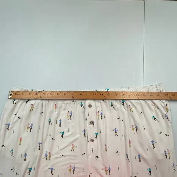 Anthropologie Pajama Pants Womens 3X White Emily Isabella Winter Skater Holiday - Picture 12 of 16